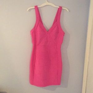 Pink bandage dress